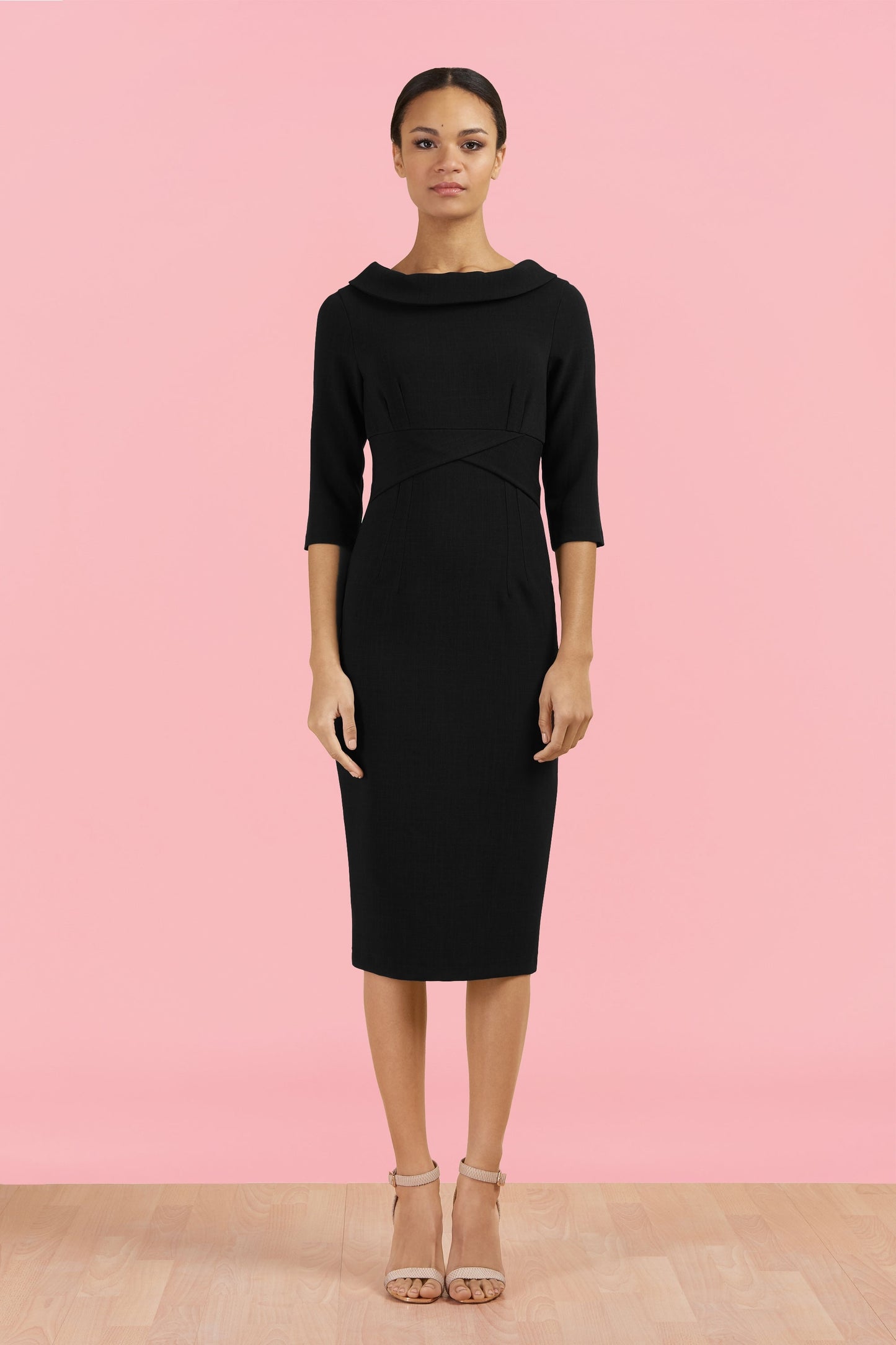 Kennedy Roll Collar Pencil Dress