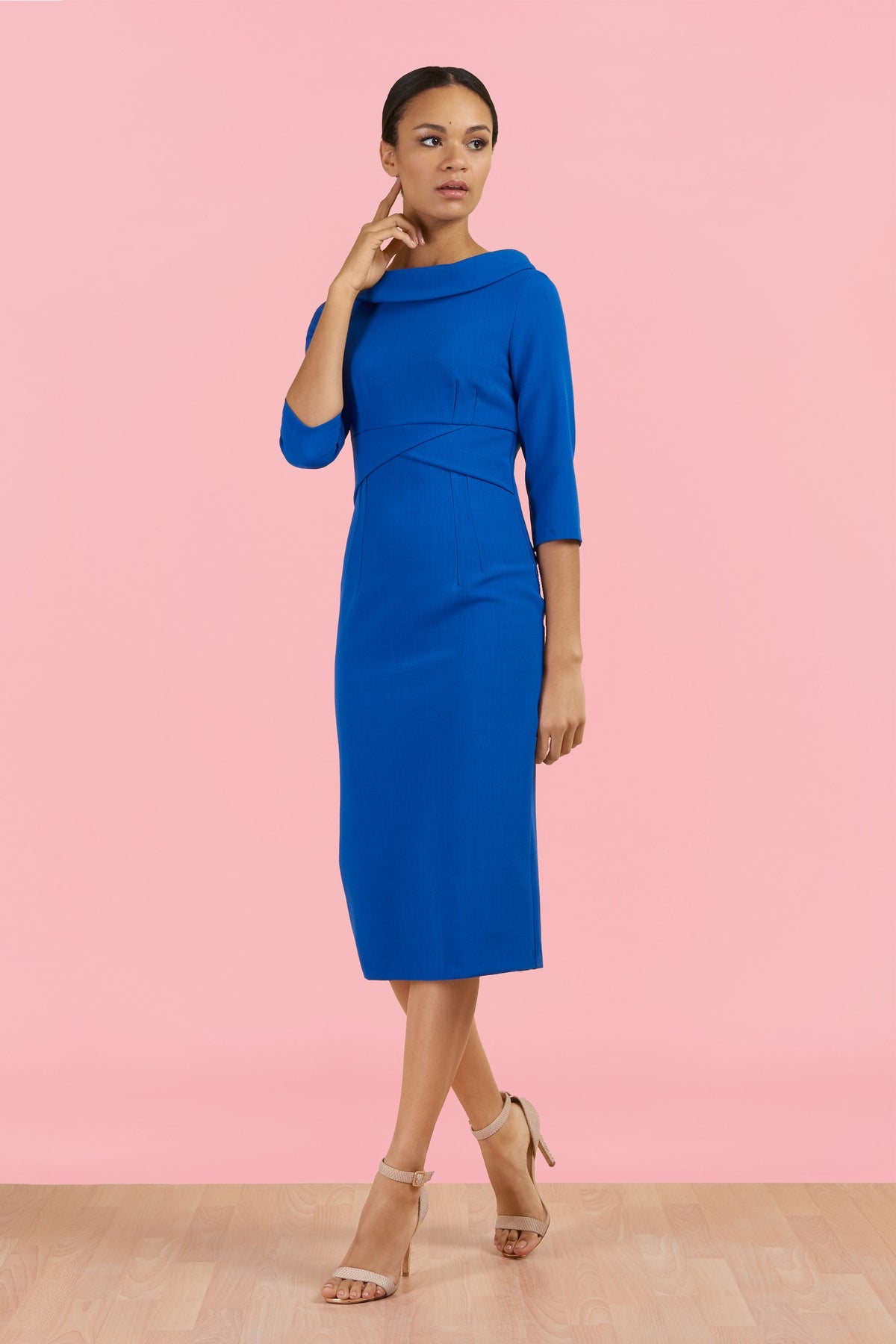 Kennedy Roll Collar Pencil Dress