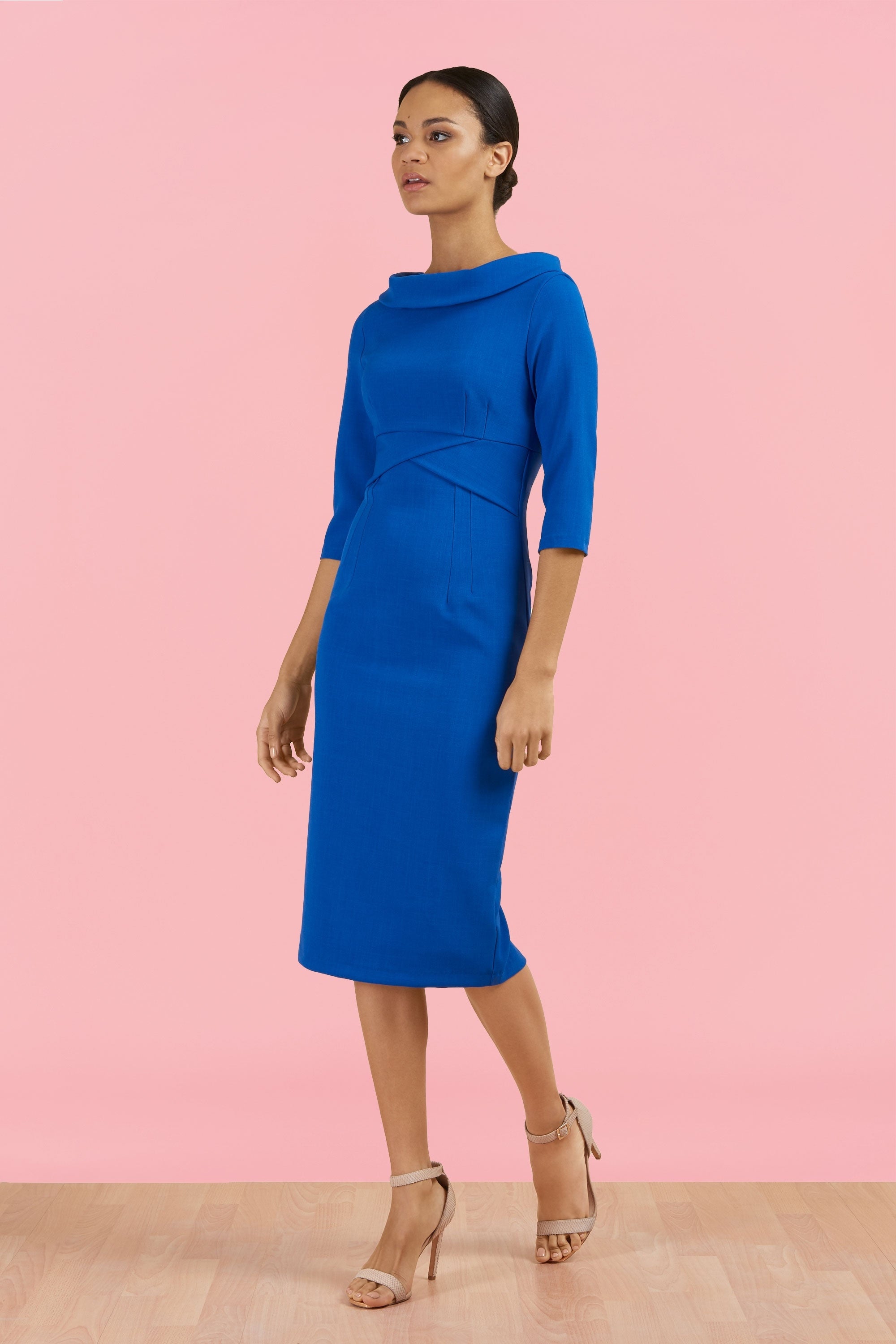 Kennedy Roll Collar Pencil Dress