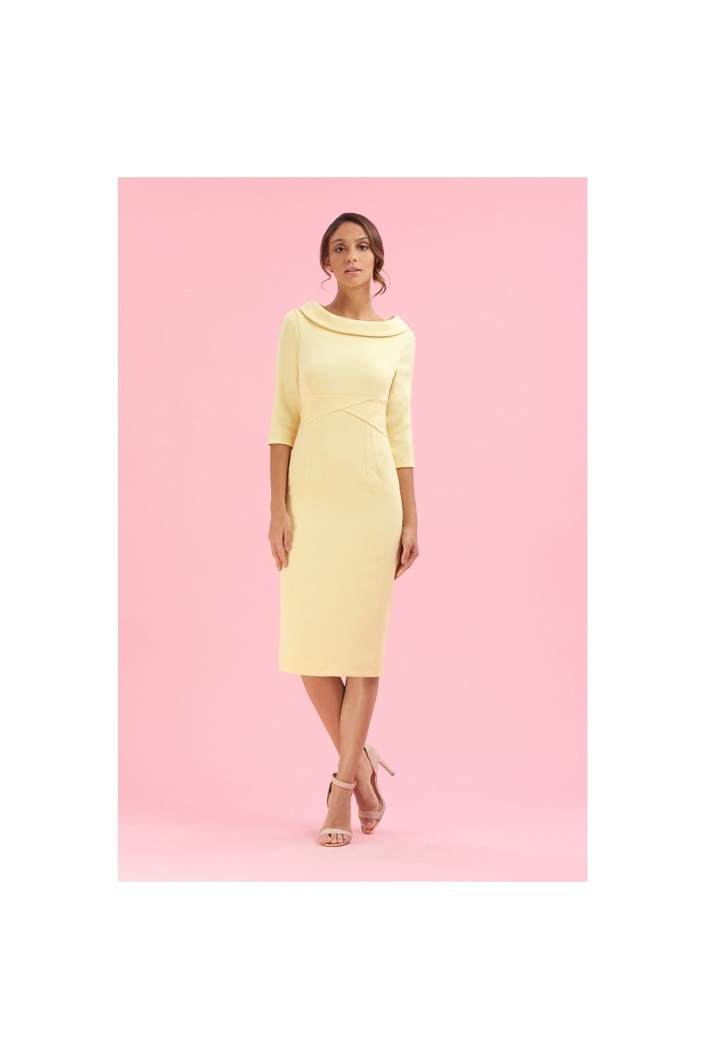 Kennedy Roll Collar Pencil Dress