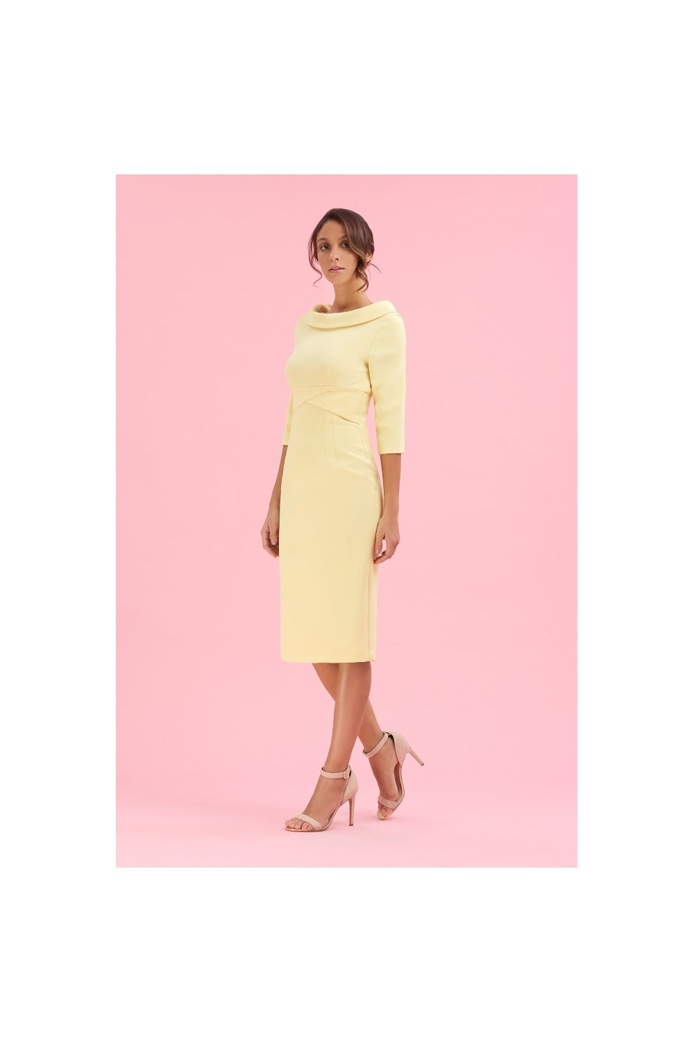 Kennedy Roll Collar Pencil Dress