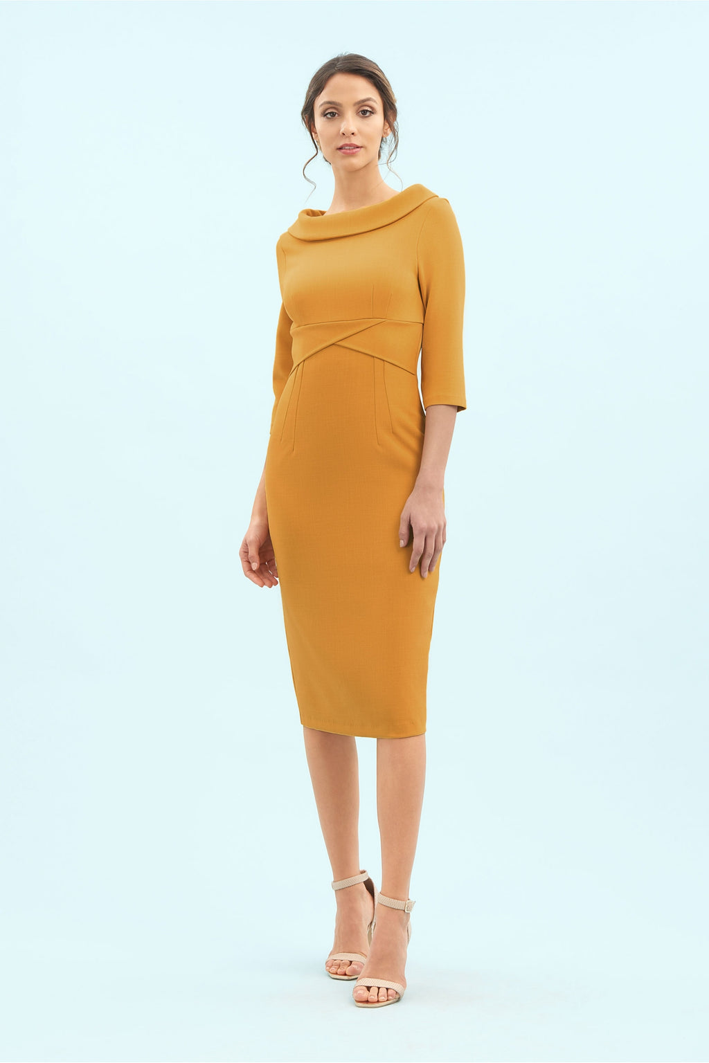 Kennedy Roll Collar Pencil Dress