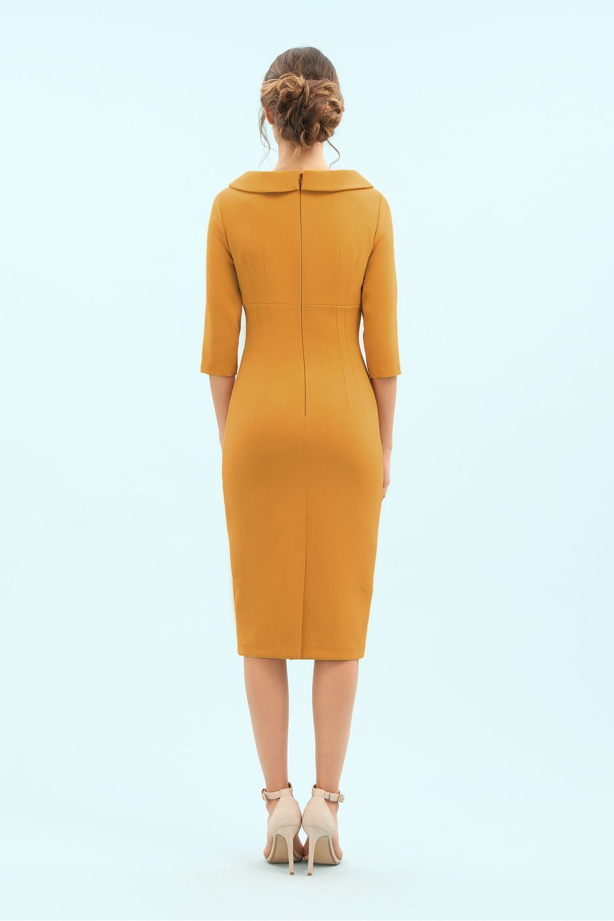 Kennedy Roll Collar Pencil Dress