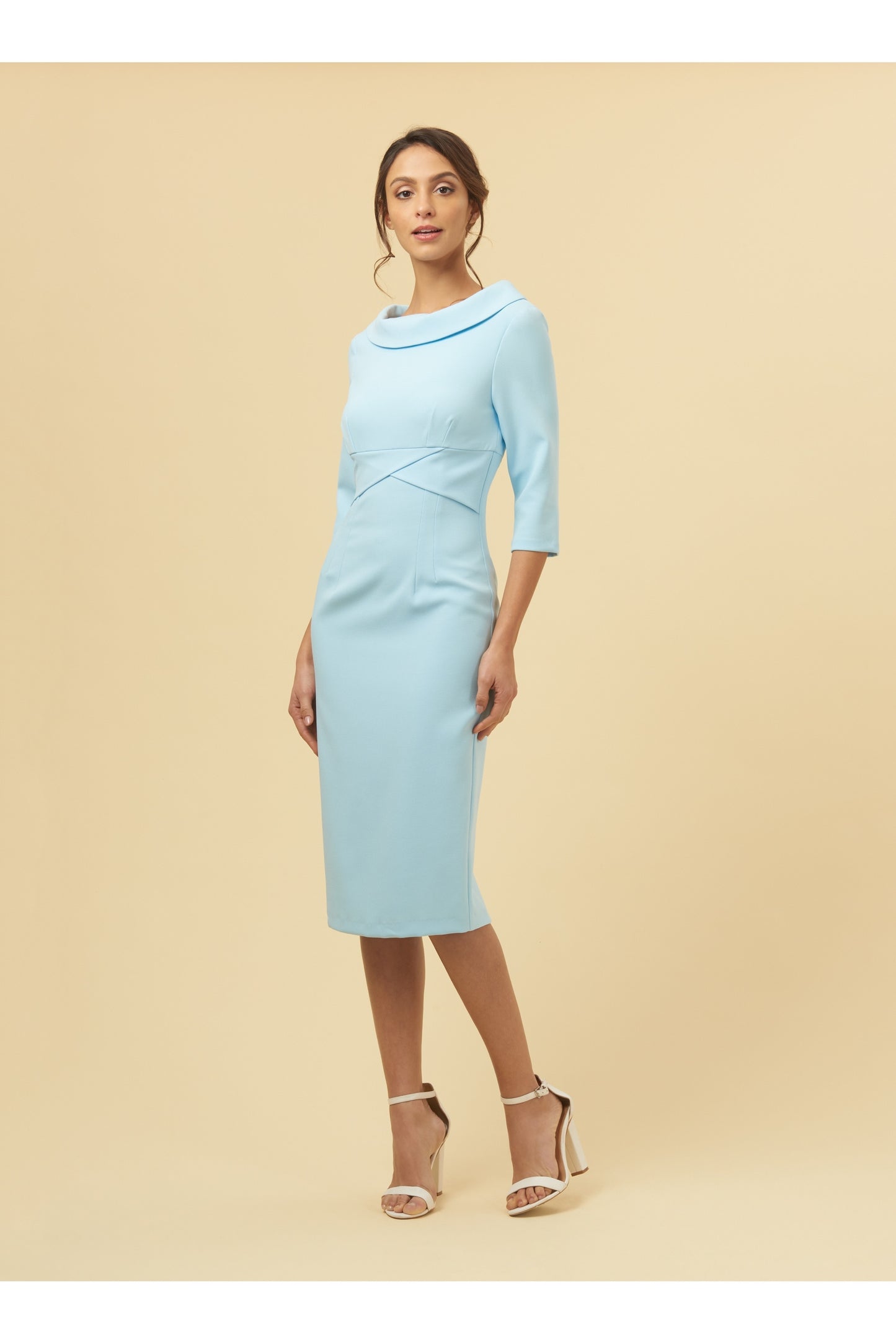 Kennedy Roll Collar Pencil Dress