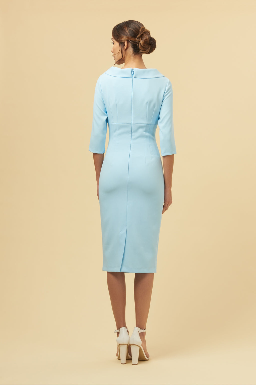 Kennedy Roll Collar Pencil Dress