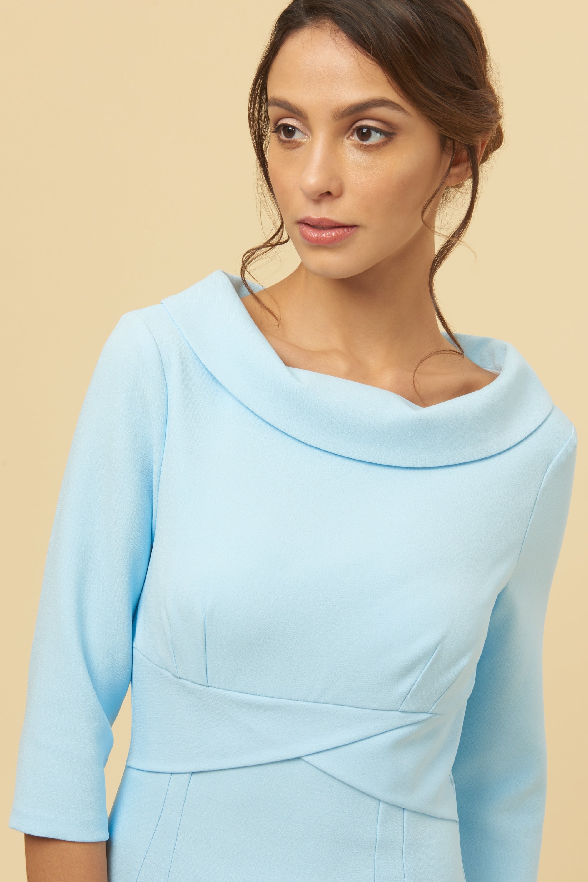 Kennedy Roll Collar Pencil Dress