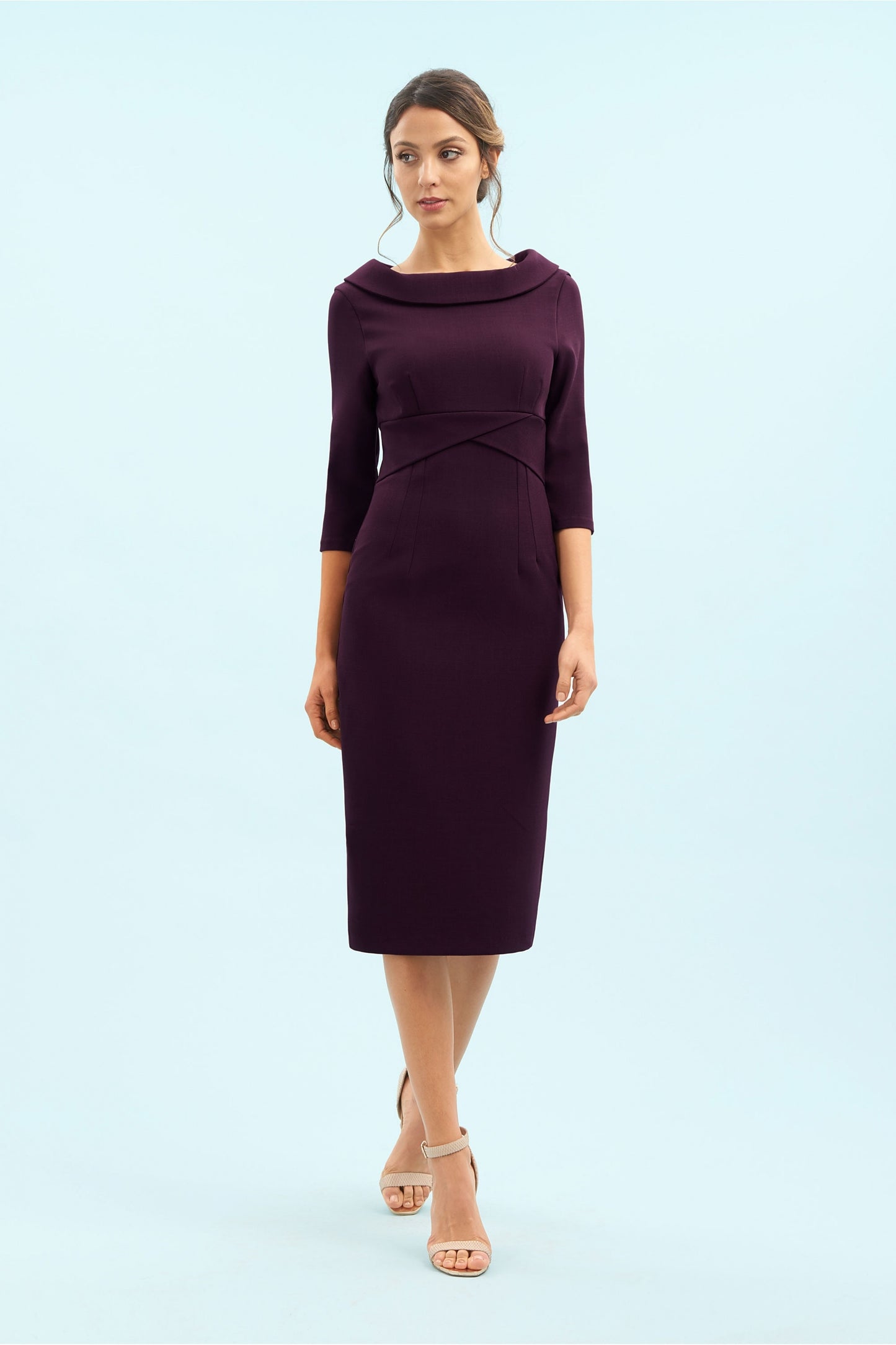 Kennedy Roll Collar Pencil Dress