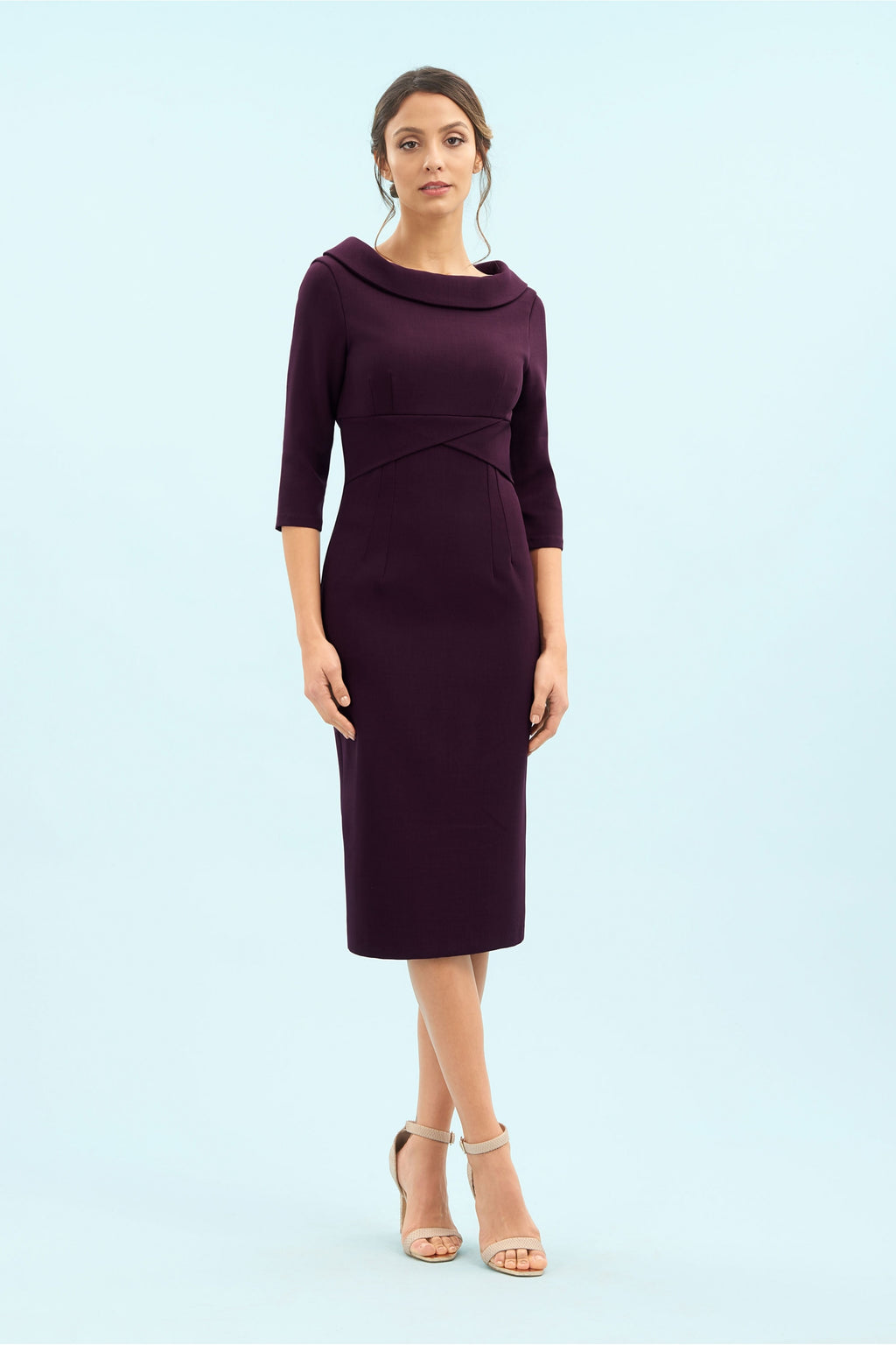 Kennedy Roll Collar Pencil Dress