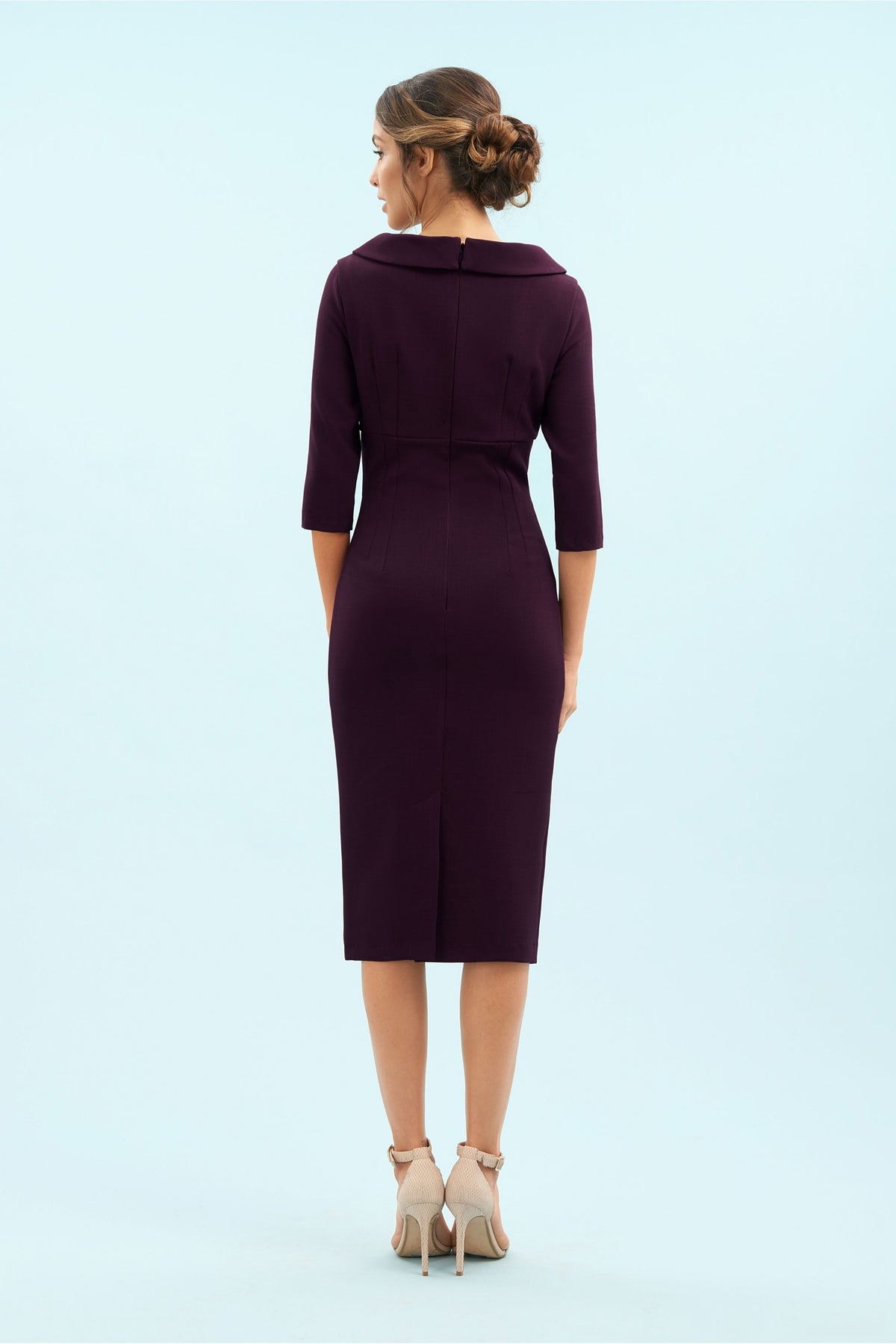 Kennedy Roll Collar Pencil Dress