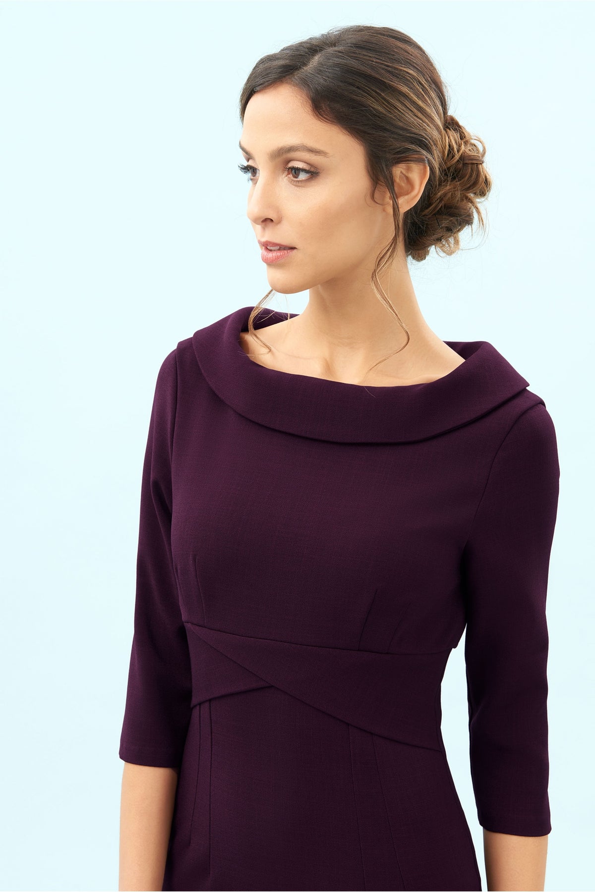 Kennedy Roll Collar Pencil Dress