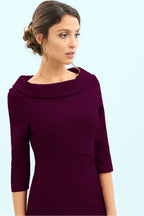 Kennedy Roll Collar Pencil Dress