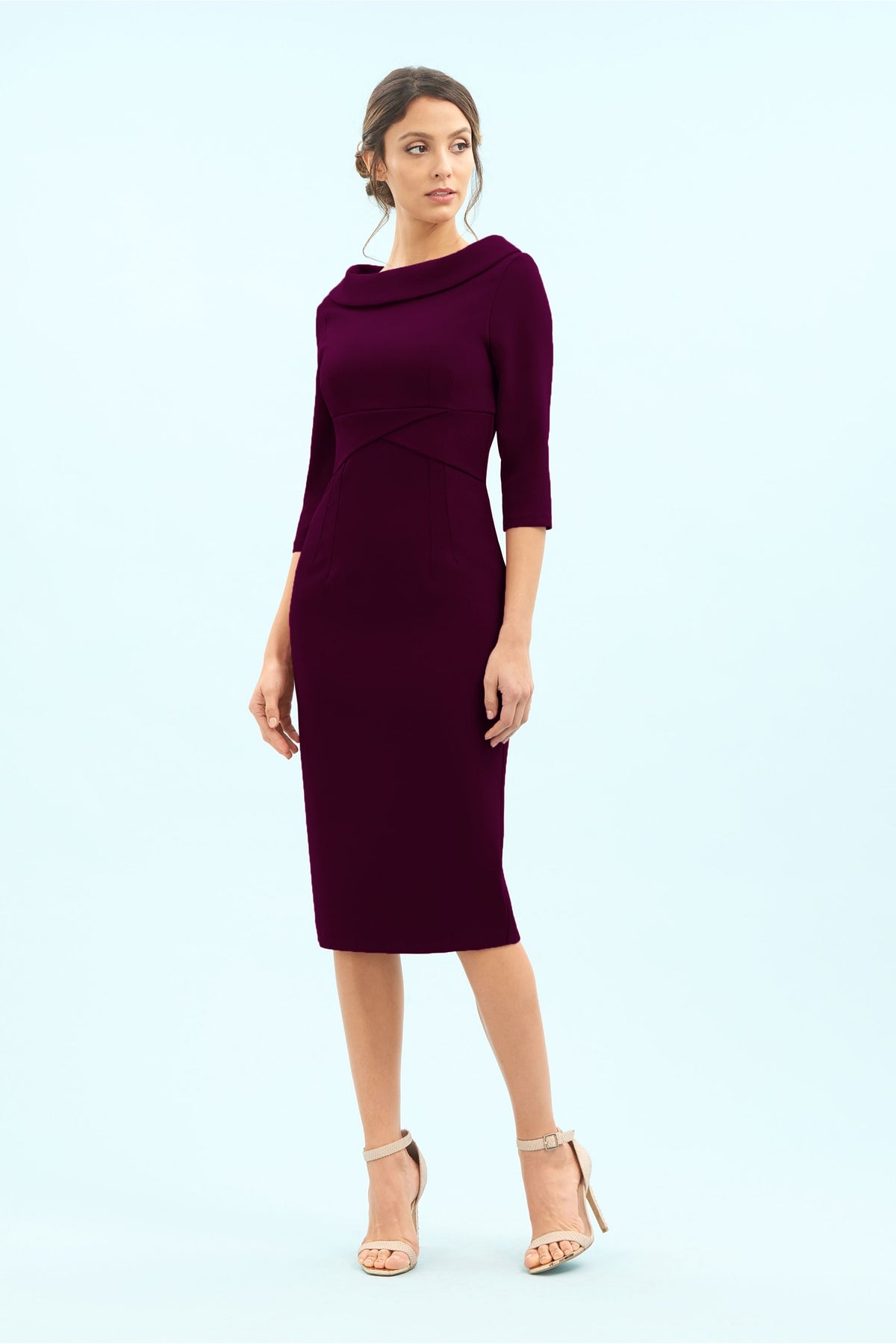Kennedy Roll Collar Pencil Dress
