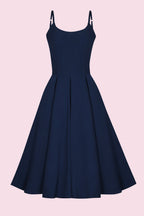 Priscilla Luxe Crepe Midi Dress