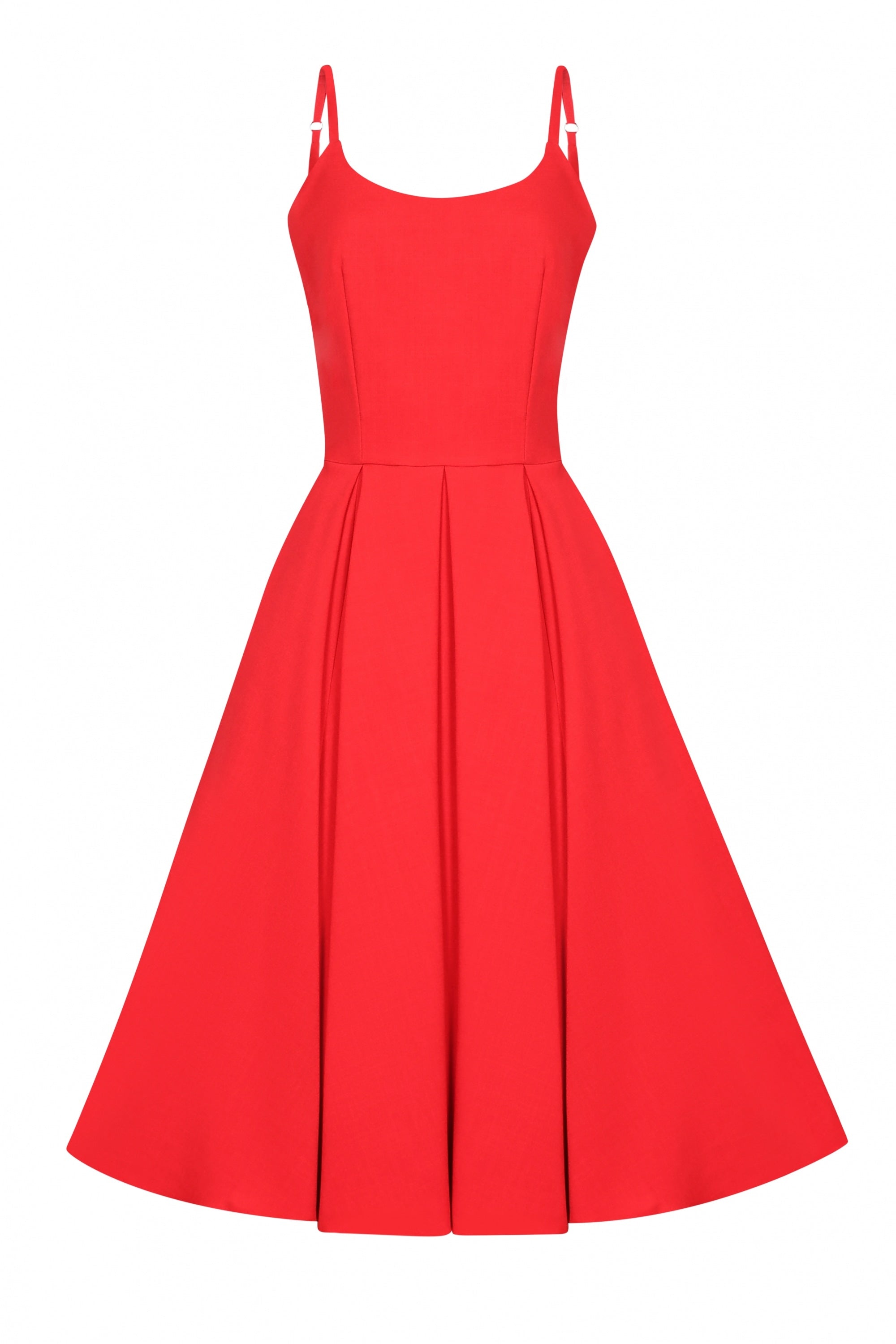 Priscilla Luxe Crepe Midi Dress