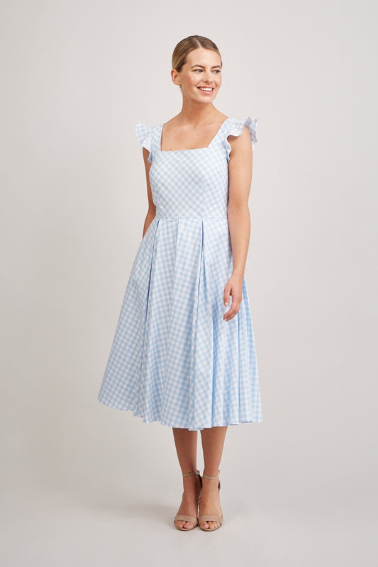 Elsie Gingham Midi Dress