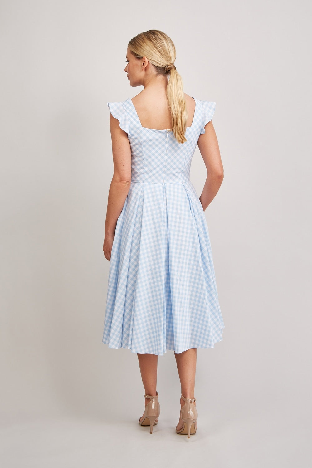 Elsie Gingham Midi Dress