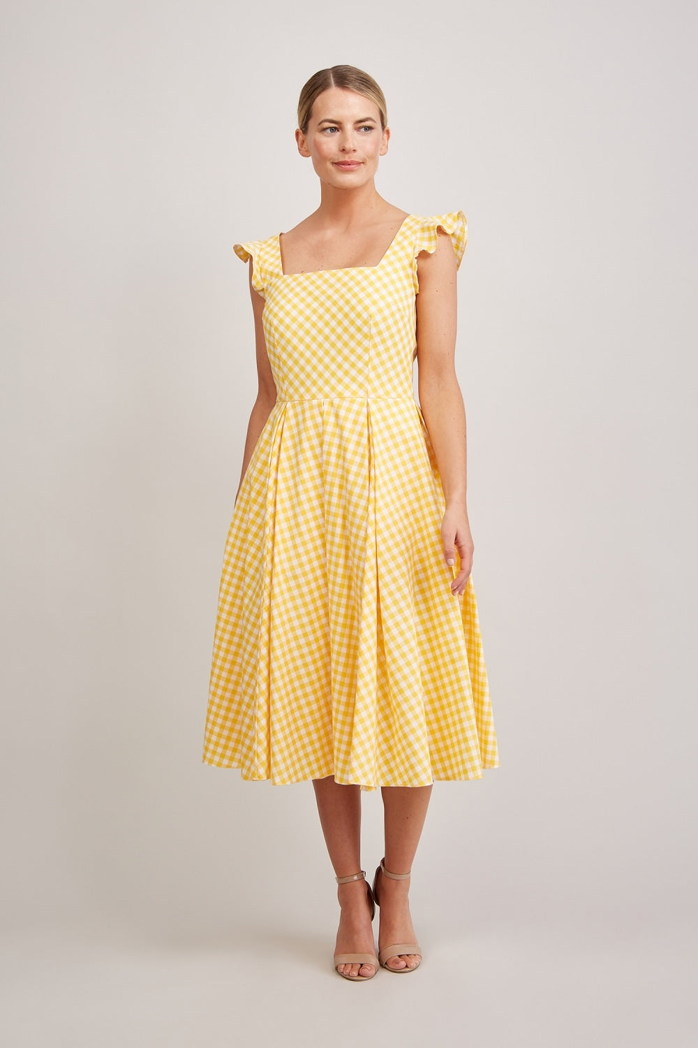 Elsie Gingham Midi Dress