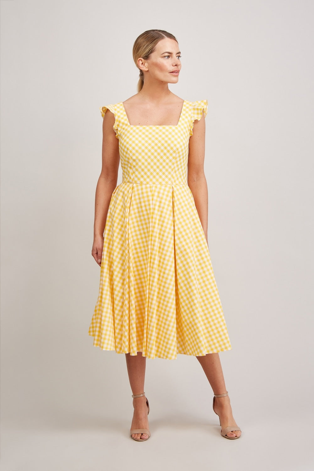 Elsie Gingham Midi Dress