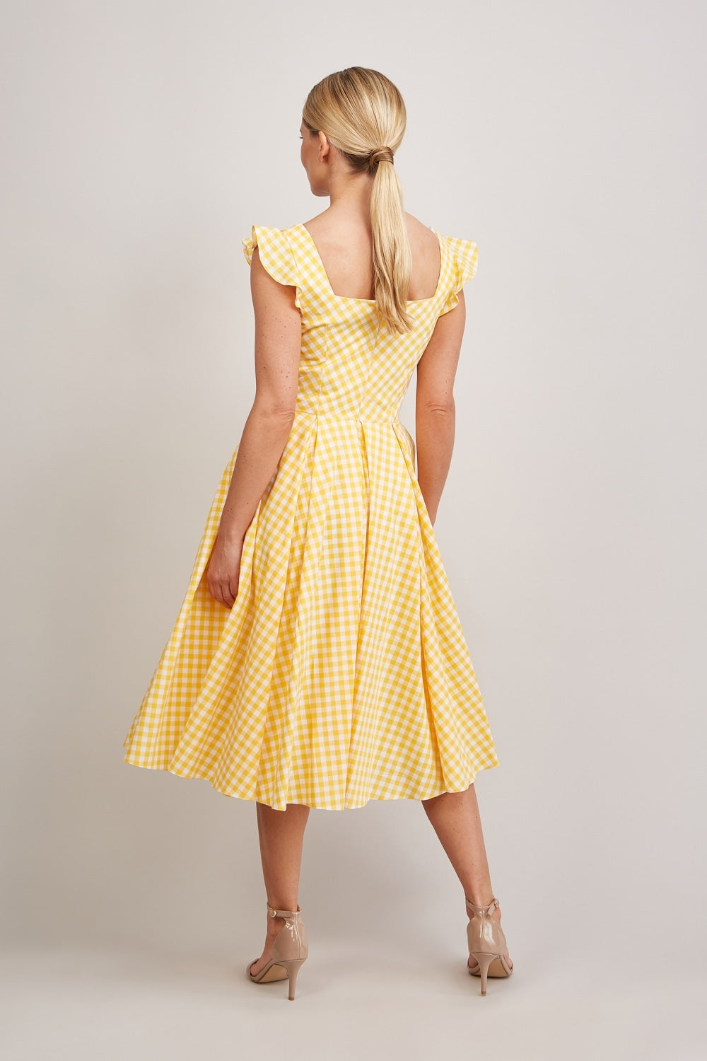 Elsie Gingham Midi Dress