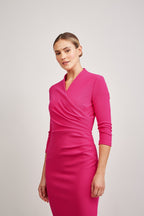 Tegan Wrap Top Pencil Dress