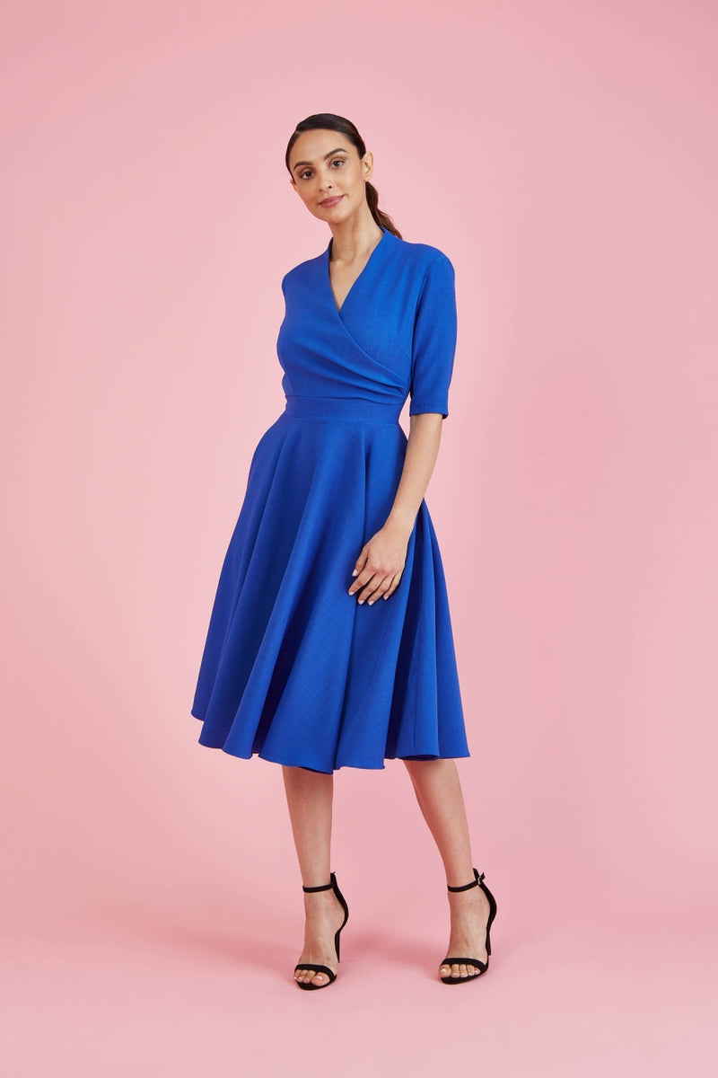 Leyla Midi Dress - Cobalt