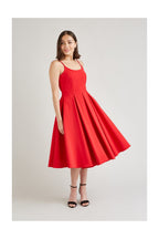 Priscilla Luxe Crepe Midi Dress