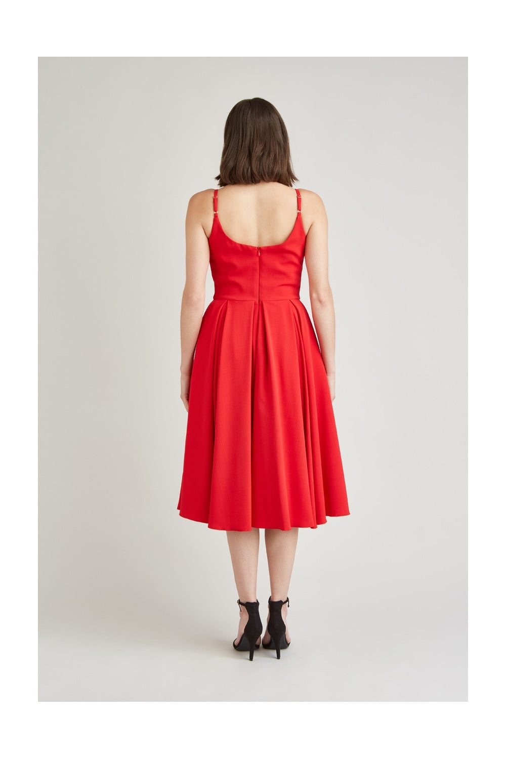 Priscilla Luxe Crepe Midi Dress