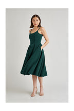 Priscilla Luxe Crepe Midi Dress