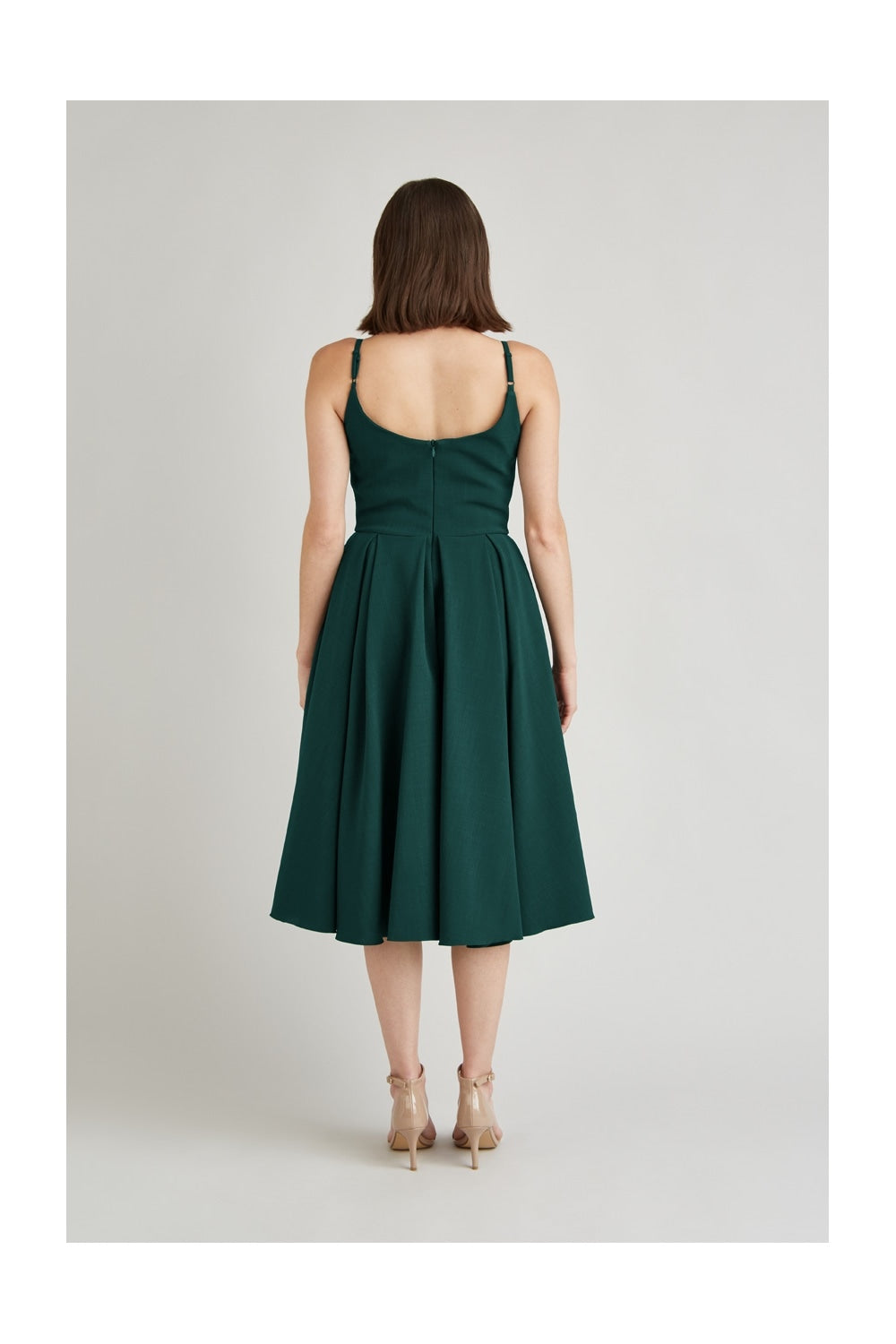 Priscilla Luxe Crepe Midi Dress