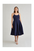 Priscilla Luxe Crepe Midi Dress