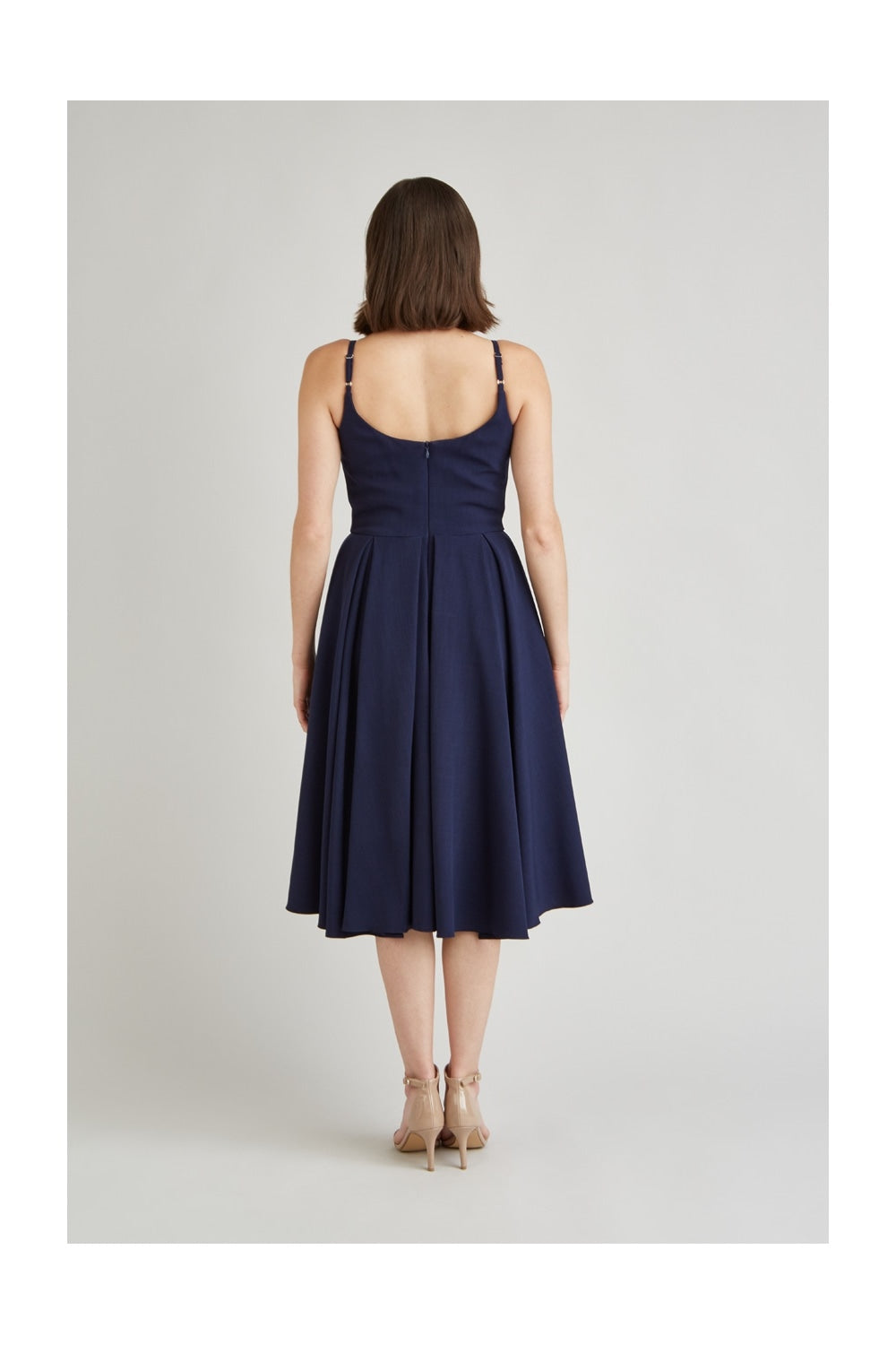 Priscilla Luxe Crepe Midi Dress