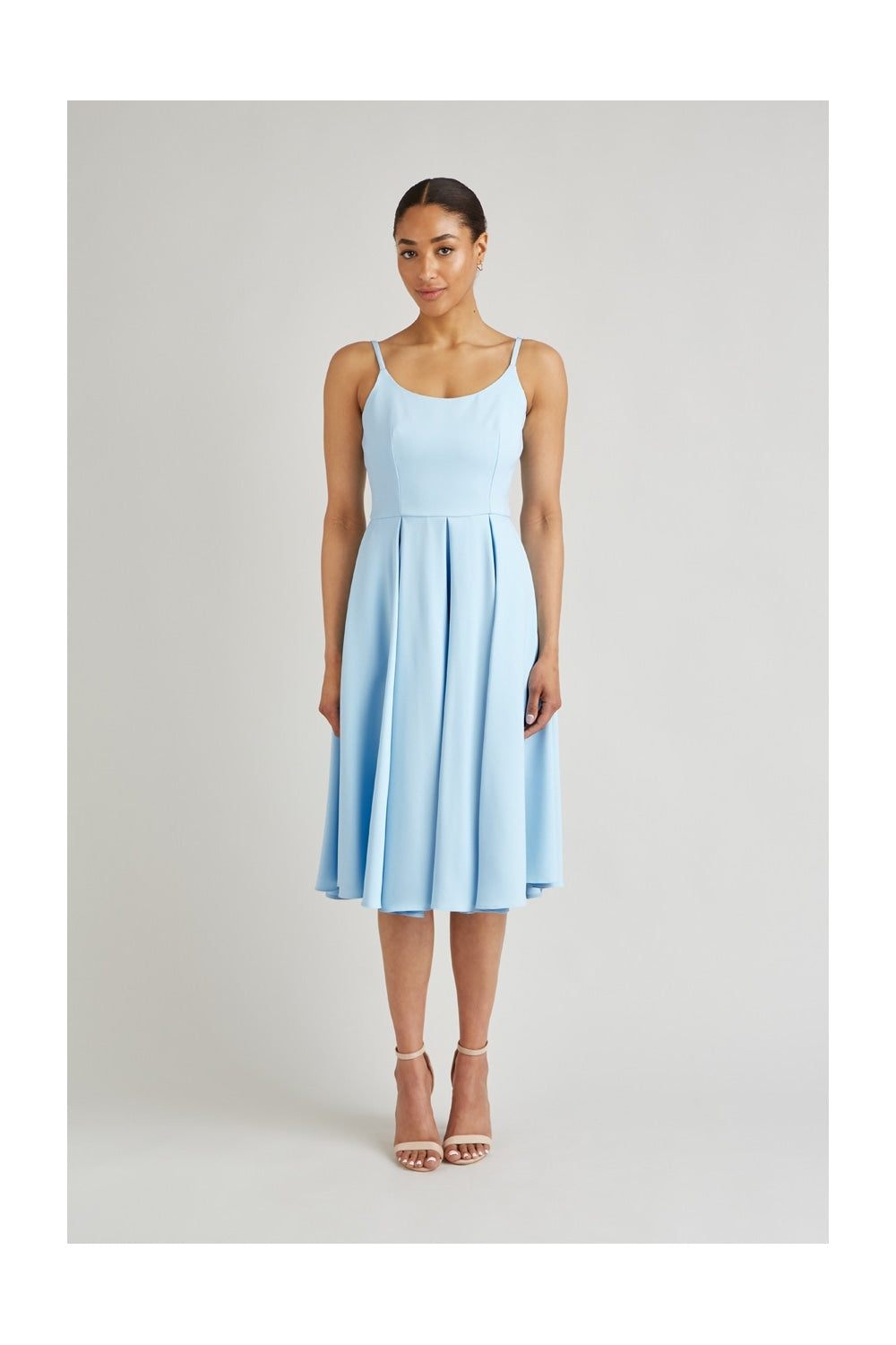 Priscilla Luxe Crepe Midi Dress