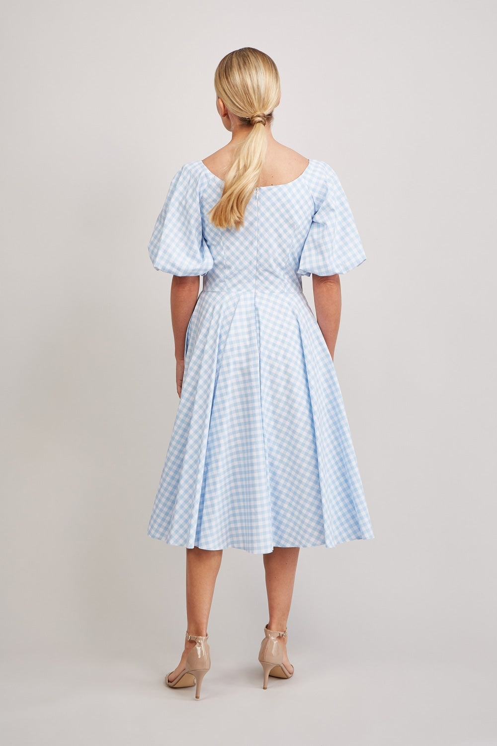 Sabrina Gingham Midi Dress