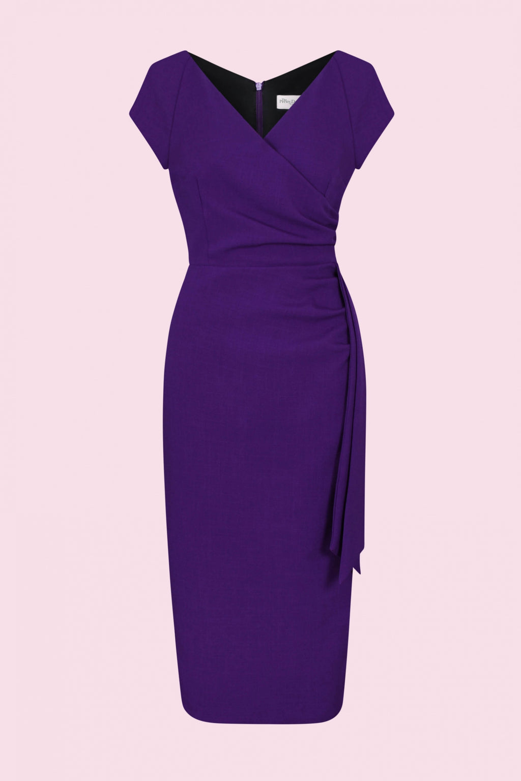 Hourglass Faux Wrap Pencil Dress