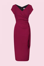 Hourglass Faux Wrap Pencil Dress