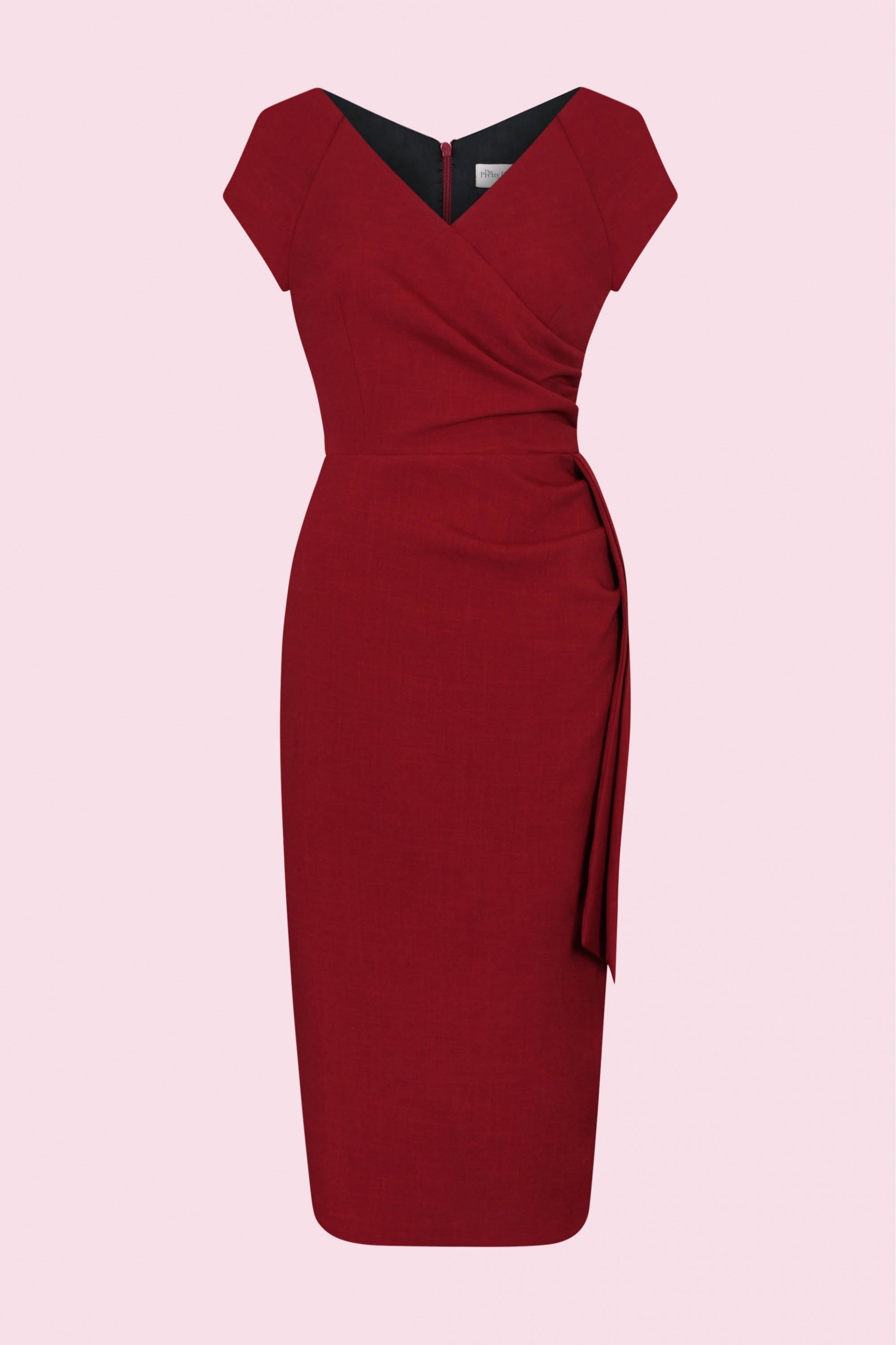 Hourglass Faux Wrap Pencil Dress