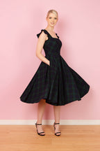 Elsie Tartan Midi Dress