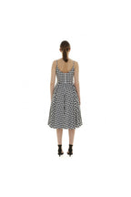 Priscilla Small Gingham Cotton Midi Dress