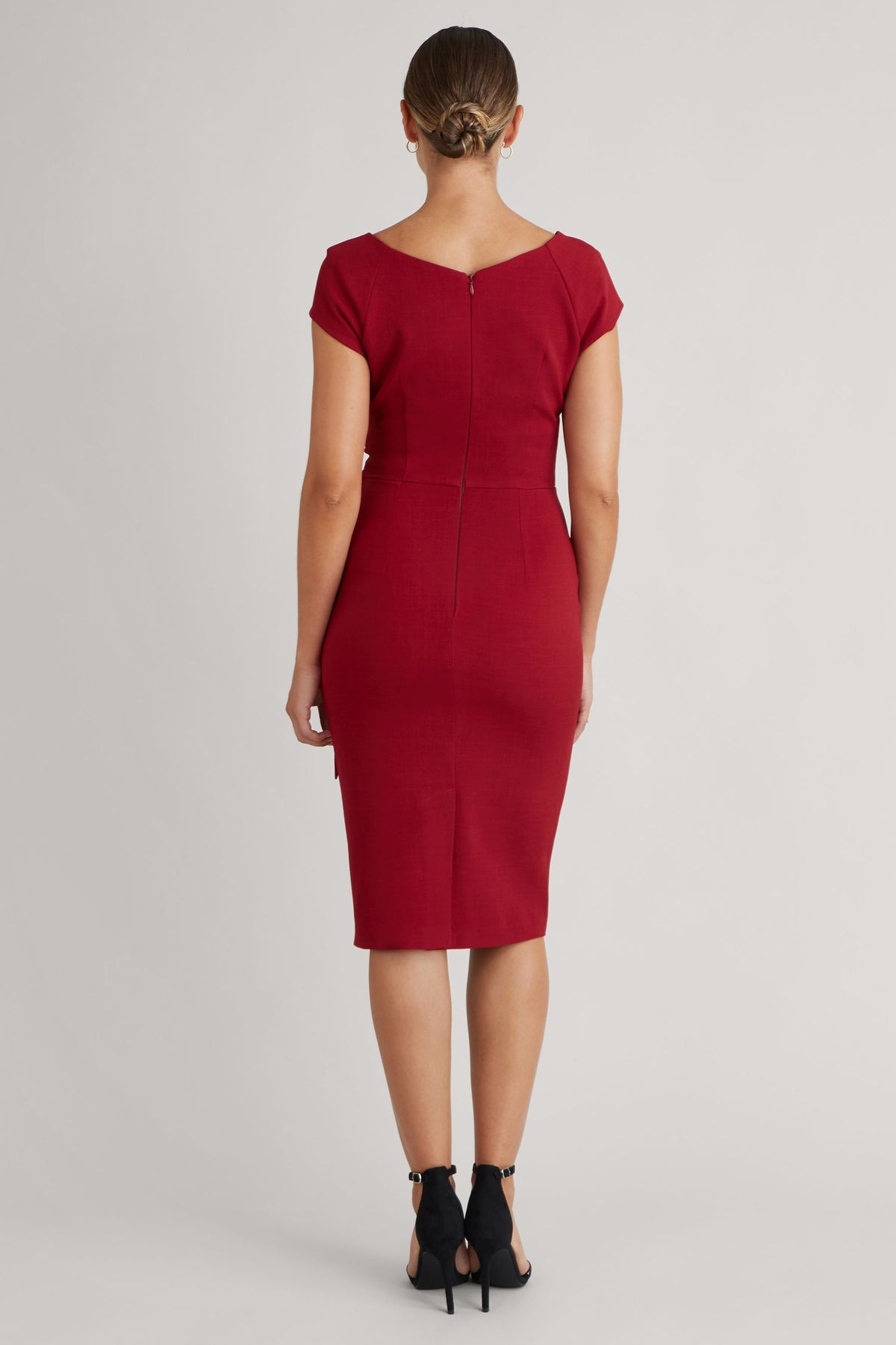 Hourglass Faux Wrap Pencil Dress