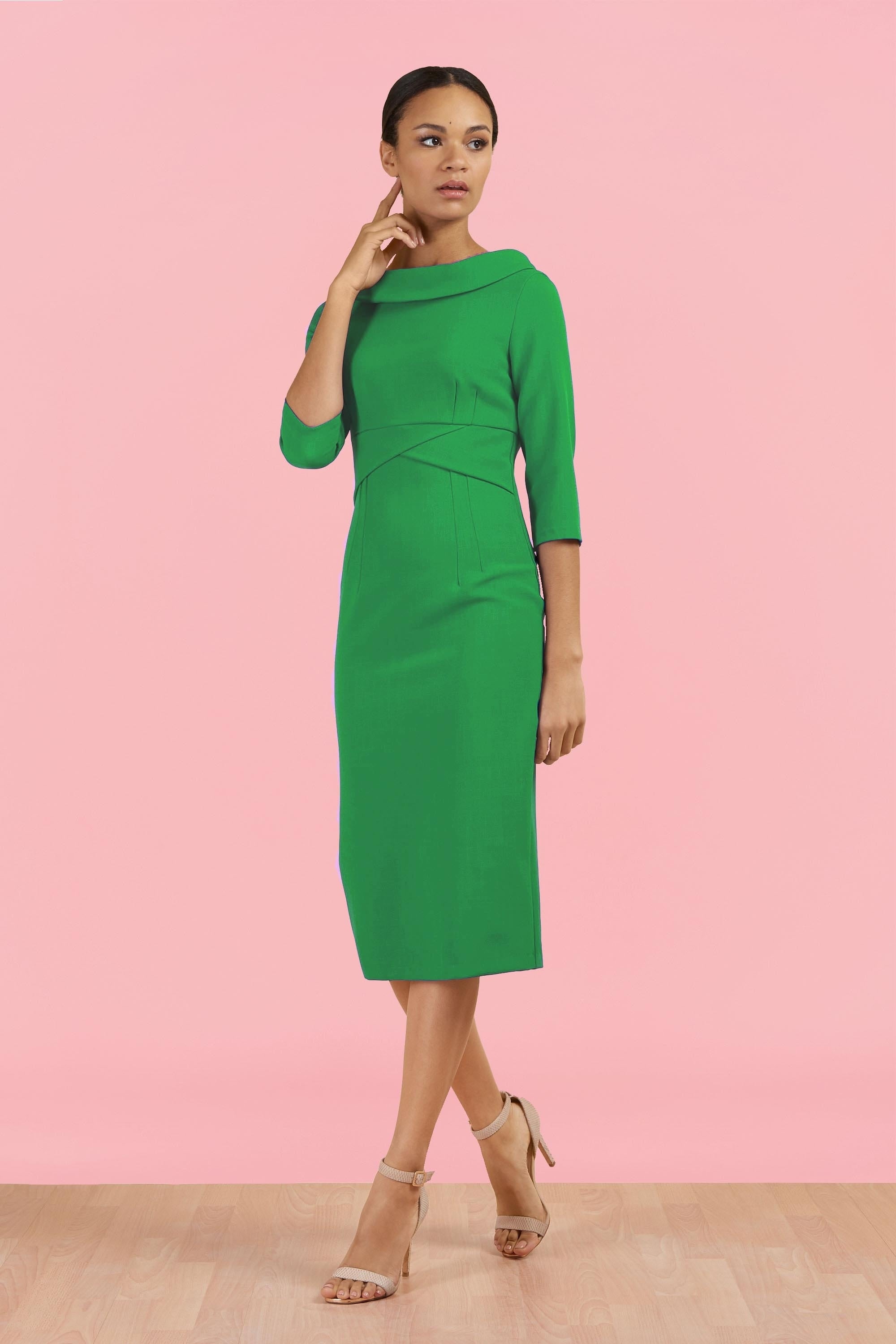 Kennedy Roll Collar Pencil Dress
