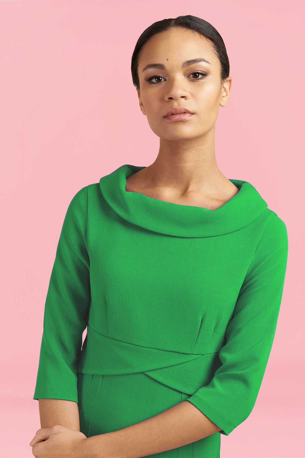 Kennedy Roll Collar Pencil Dress