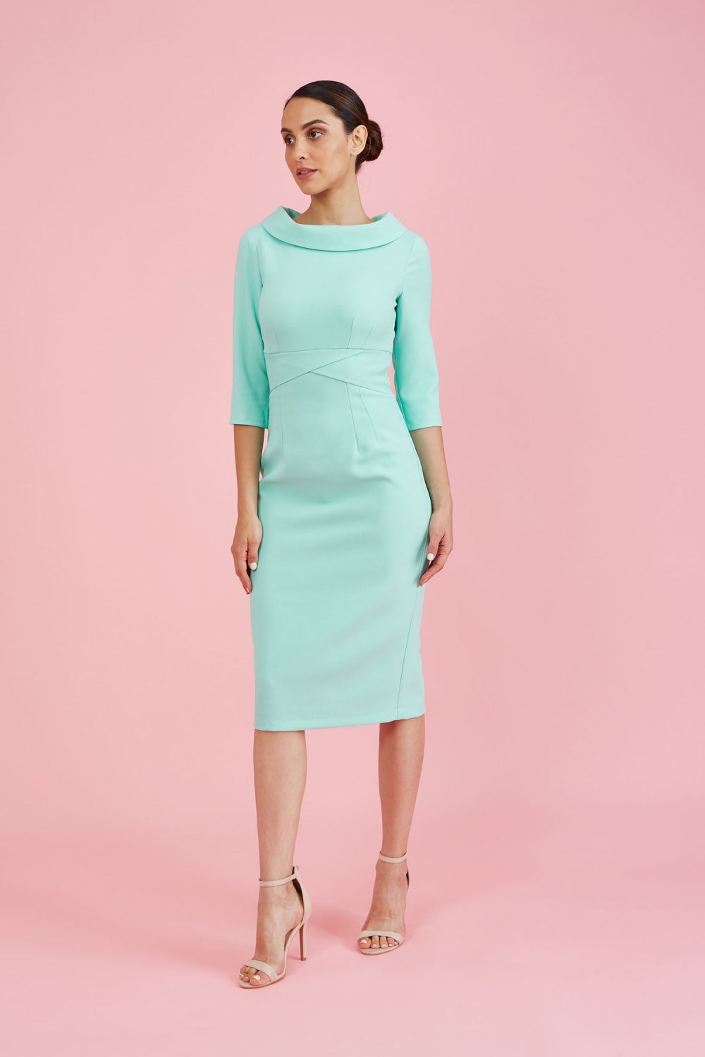 Kennedy Roll Collar Pencil Dress