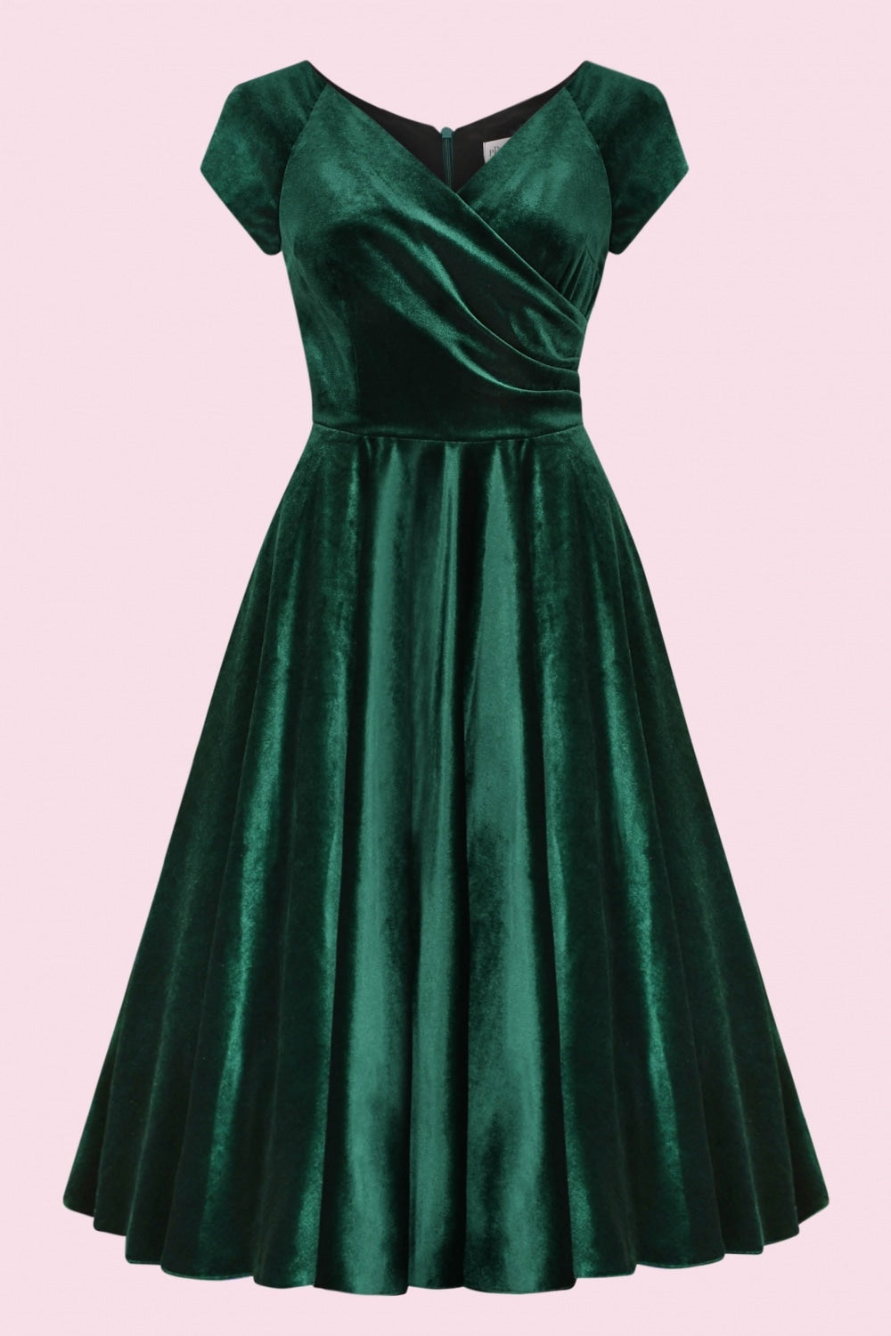 Hourglass Velvet Swing Dress