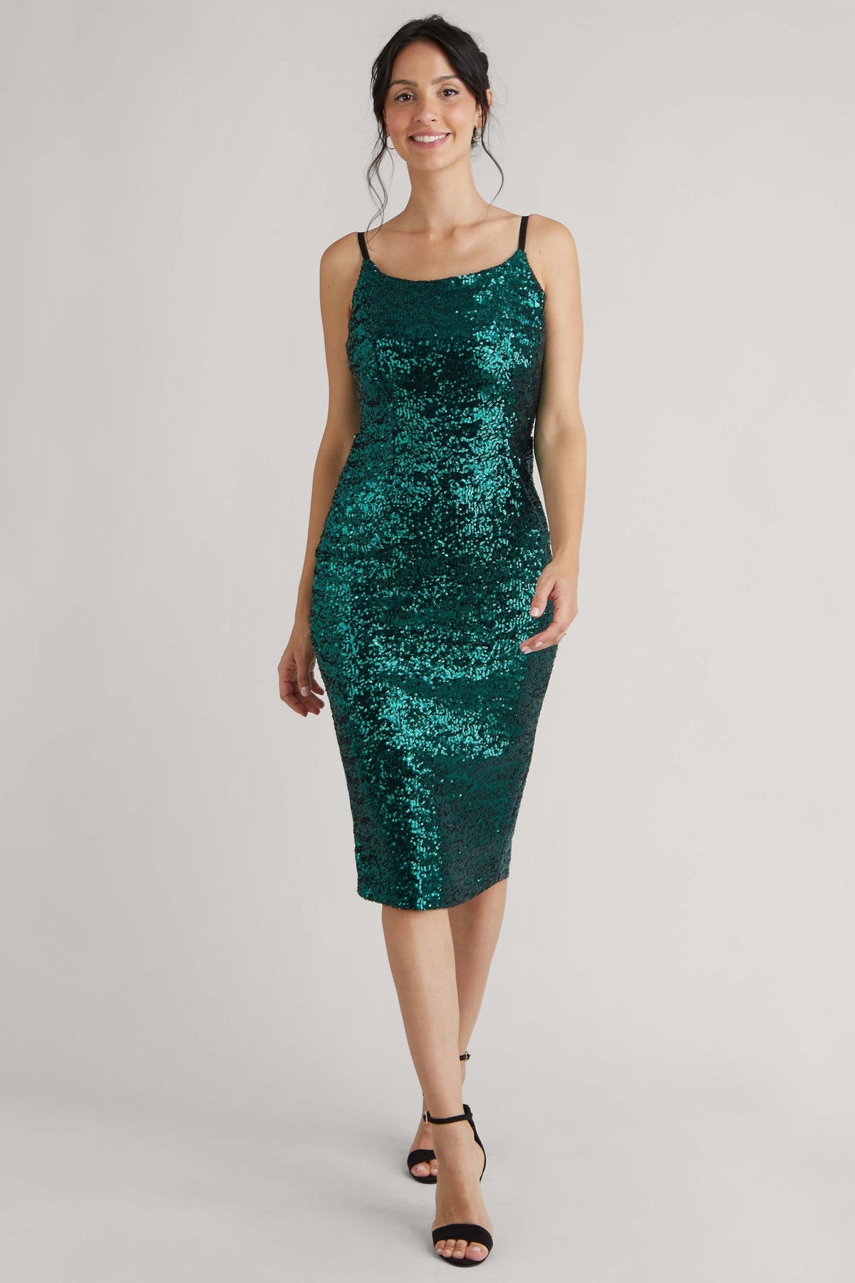 Nova Sequin Midi Dress