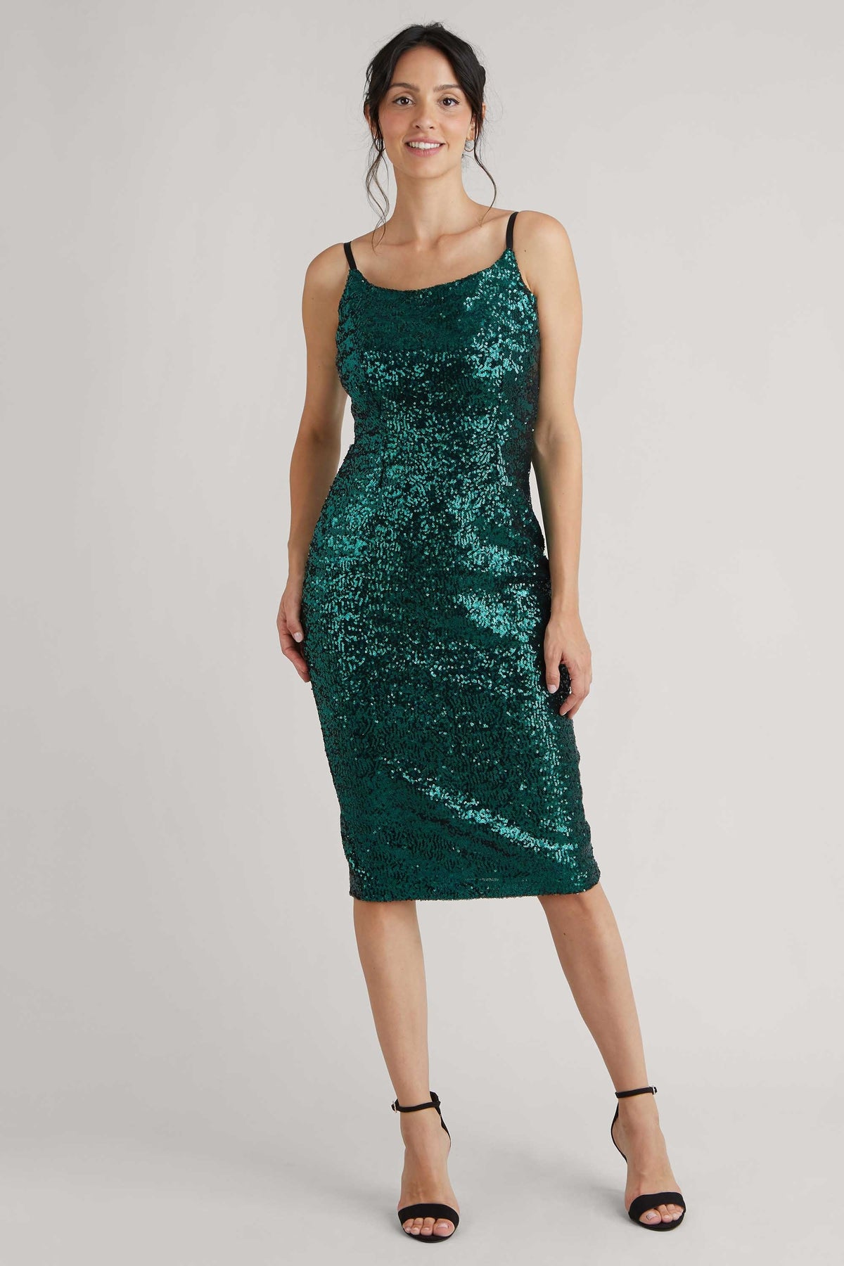 Nova Sequin Midi Dress