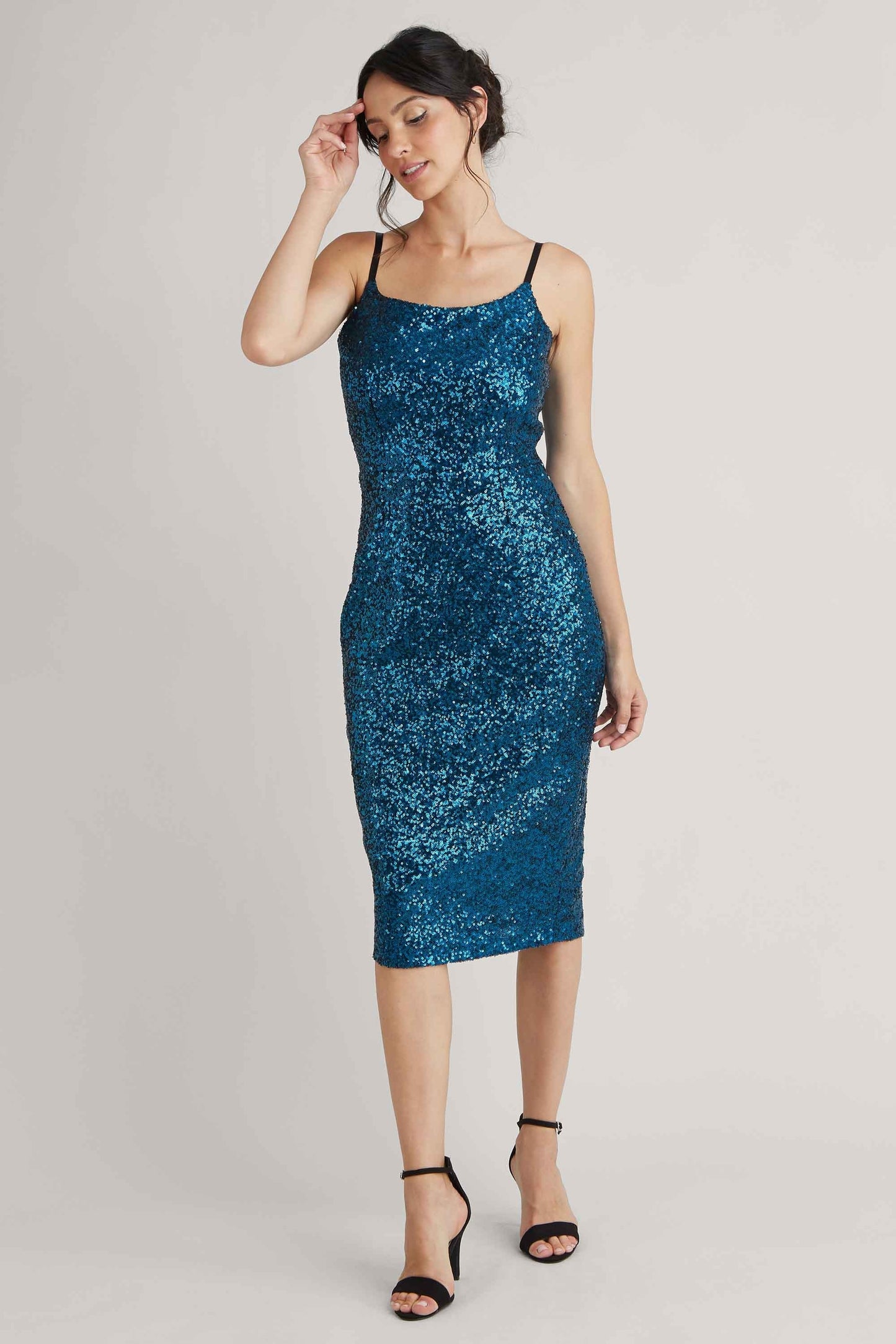 Nova Sequin Midi Dress