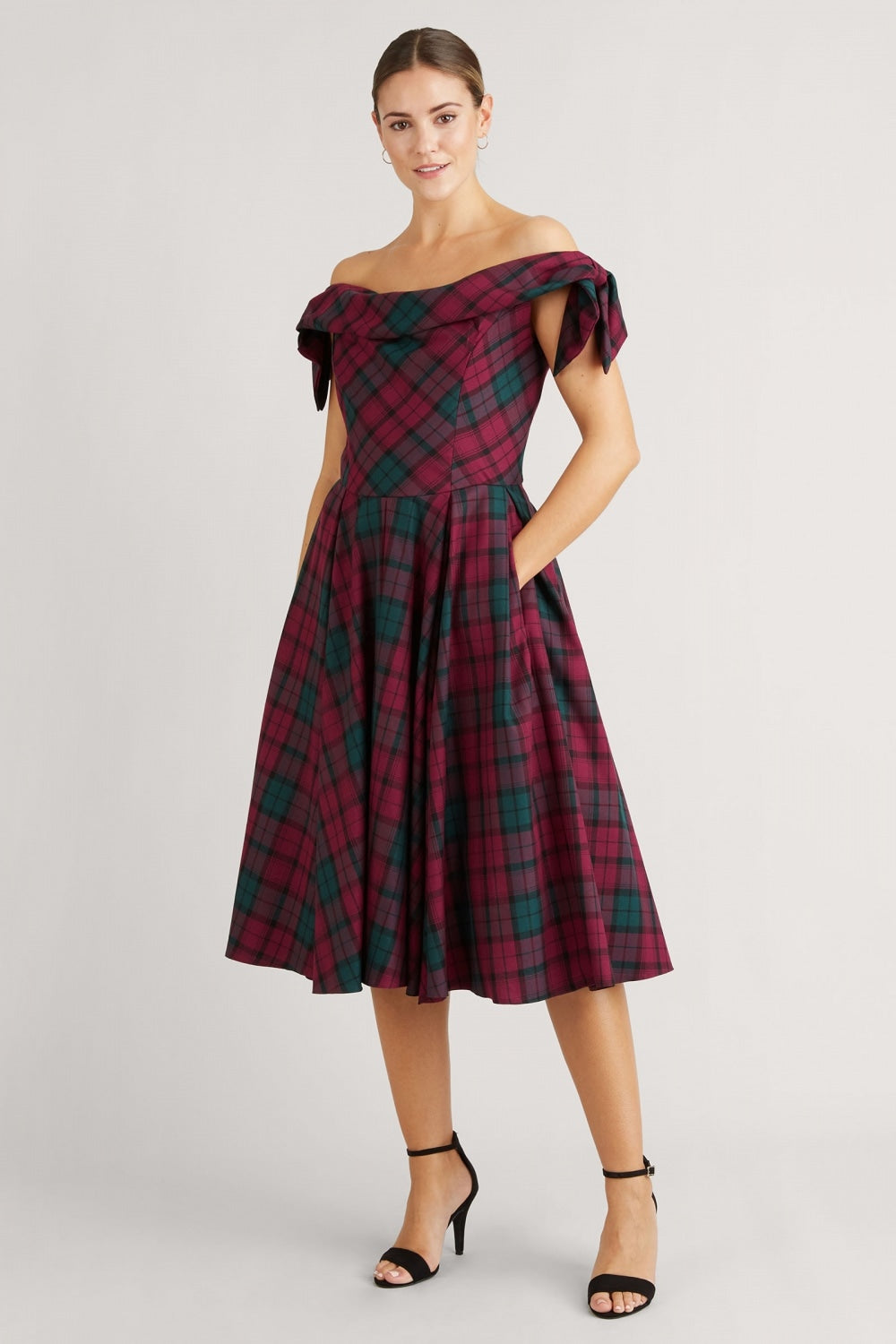 Tilly Berry Tartan Prom Dress