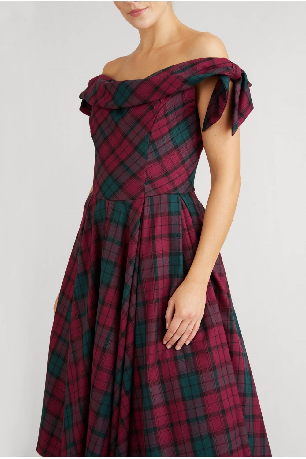 Tilly Berry Tartan Prom Dress