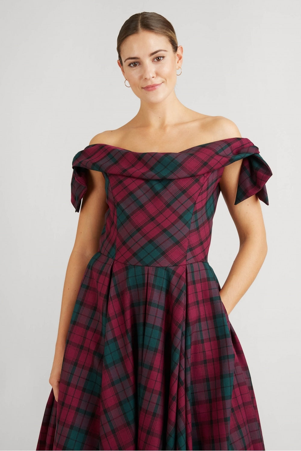 Tilly Berry Tartan Prom Dress