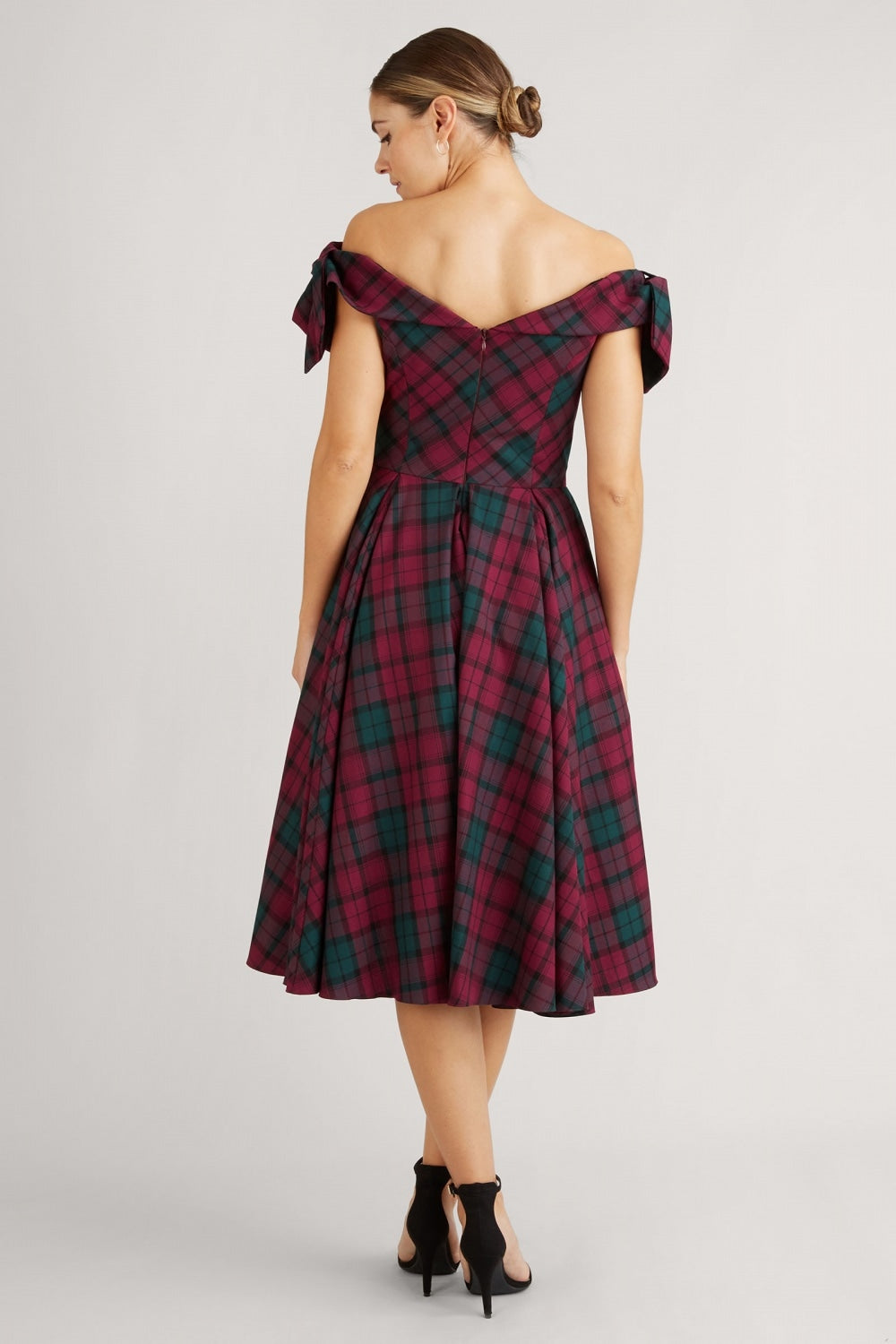 Tilly Berry Tartan Prom Dress